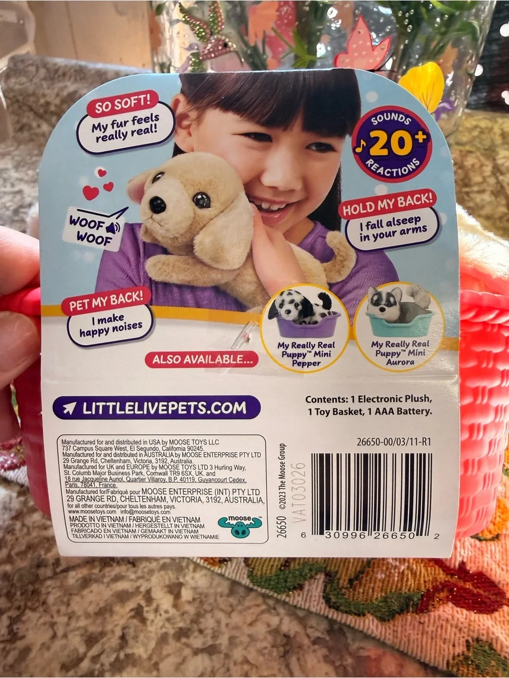 Little live pets cream plush